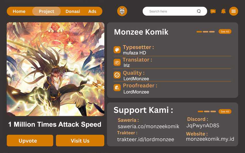 Komik 1 Million Times Attack Speed Chapter 42 gambar nomor 1