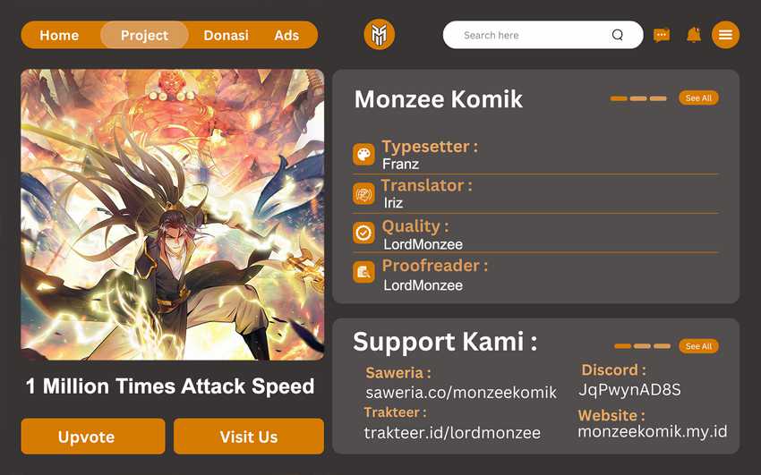 Komik 1 Million Times Attack Speed Chapter 40 gambar nomor 1