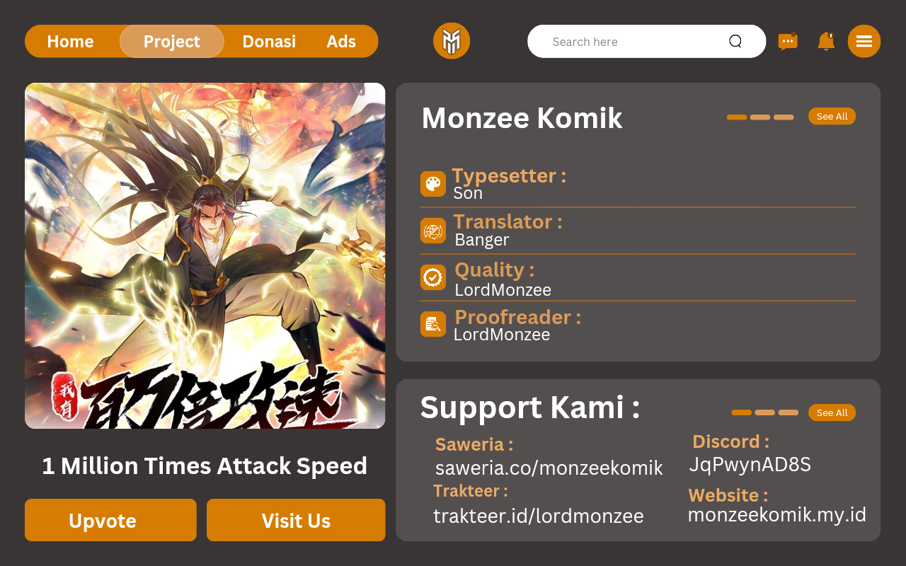 Komik 1 Million Times Attack Speed Chapter 61 gambar nomor 1