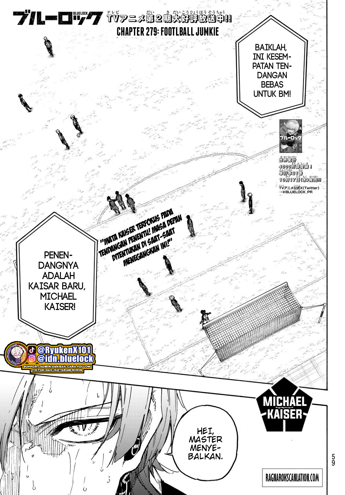 Baca Komik Blue Lock Chapter 279 Gambar 1