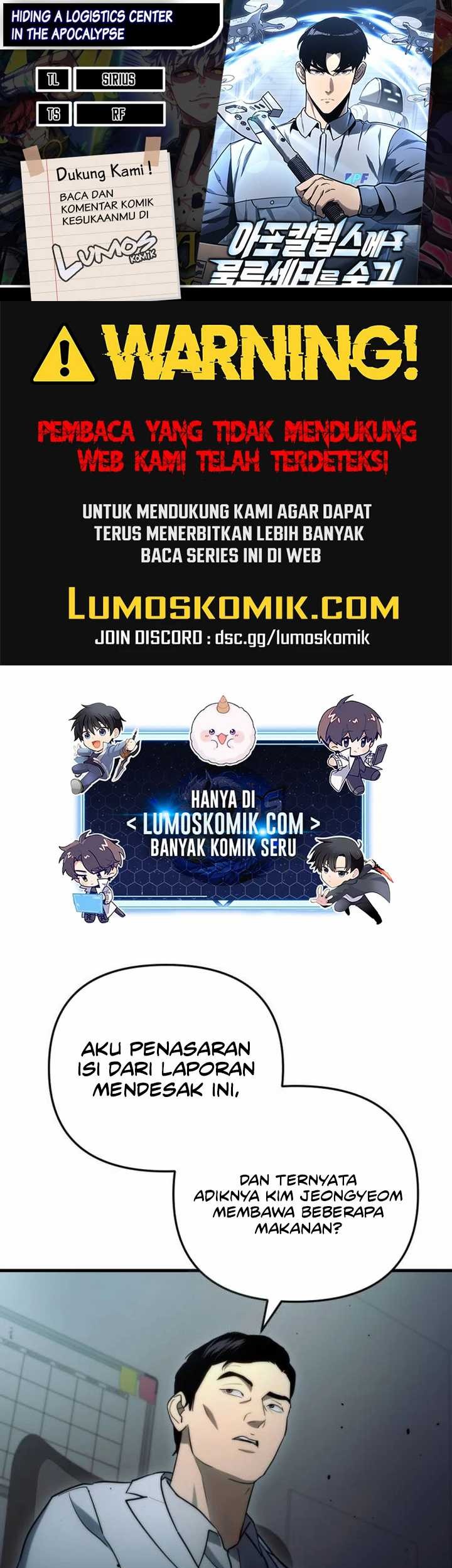 Komik Hiding a Logistics Center in the Apocalypse Chapter 14 gambar nomor 1