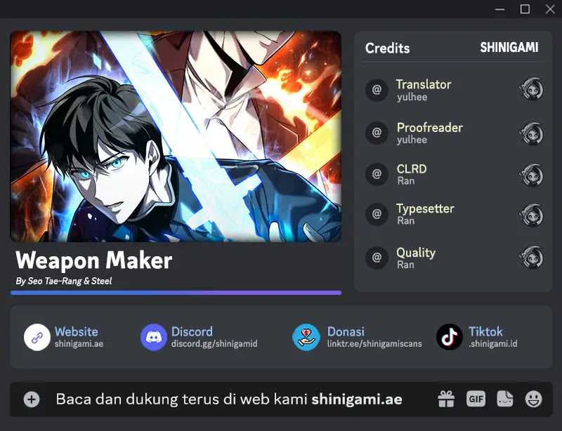 Komik Weapon Maker Chapter 44 gambar nomor 1