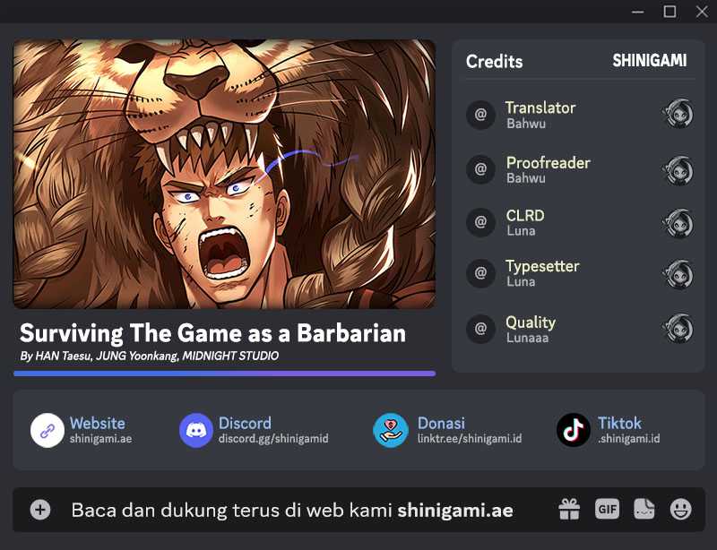 Komik Survive as a Barbarian in the Game Chapter 77 gambar nomor 1