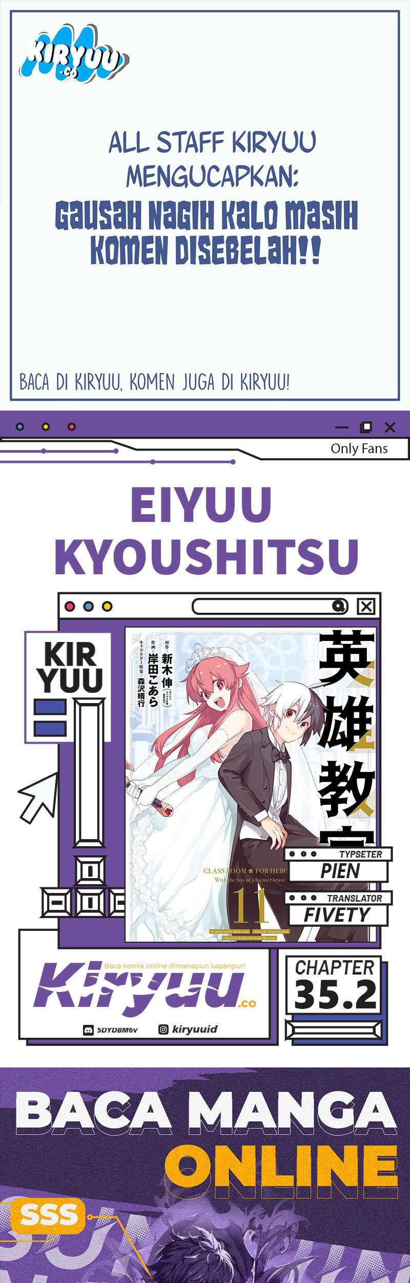 Baca Komik Eiyuu Kyoushitsu Chapter 35.2 Gambar 1