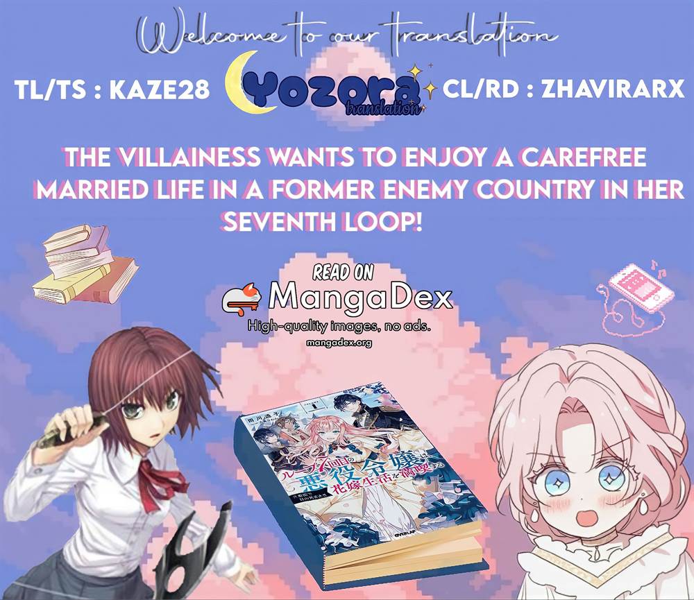 Baca Komik The Villainess Wants to Enjoy a Carefree Married Life in a Former Enemy Country in Her Seventh Loop! Chapter 22 Gambar 1