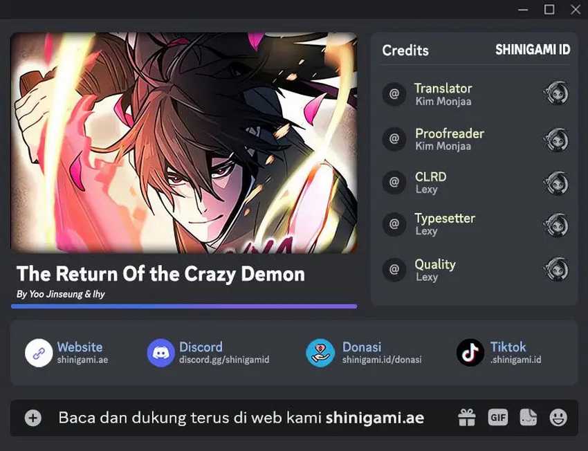 Baca Komik Return of the Mad Demon Chapter 125 Gambar 1