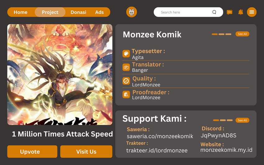 Komik 1 Million Times Attack Speed Chapter 68 gambar nomor 1