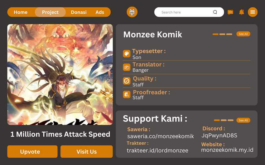 Baca Komik 1 Million Times Attack Speed Chapter 69 Gambar 1