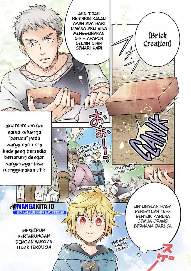 Baca Manga Isekai no Binbou Nouka ni Tensei Shitanode, Renga o Tsukutte Shiro o Tateru Koto ni Shimashita Chapter 13.1 Gambar 2