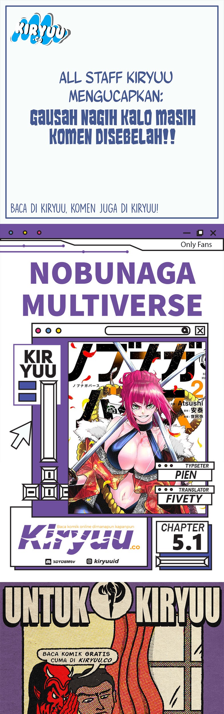 Baca Komik Nobunaga Multiverse Chapter 05.1 Gambar 1