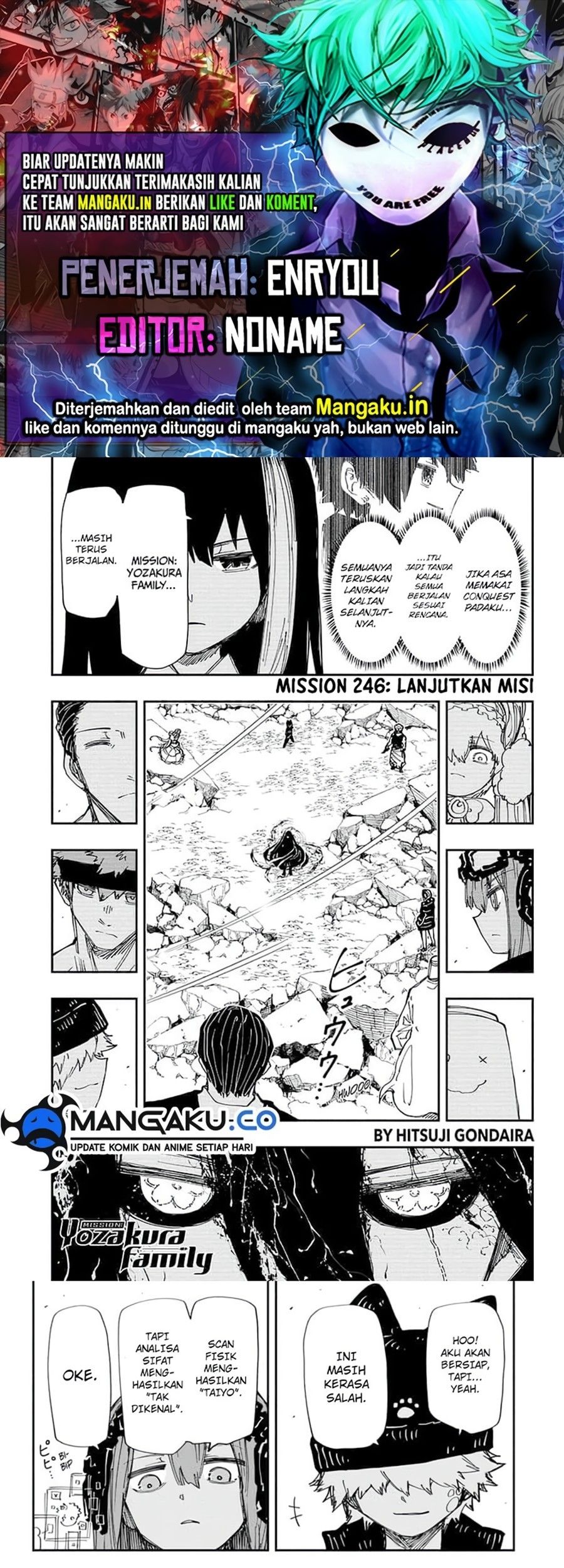 Baca Komik Mission: Yozakura Family Chapter 246 Gambar 1