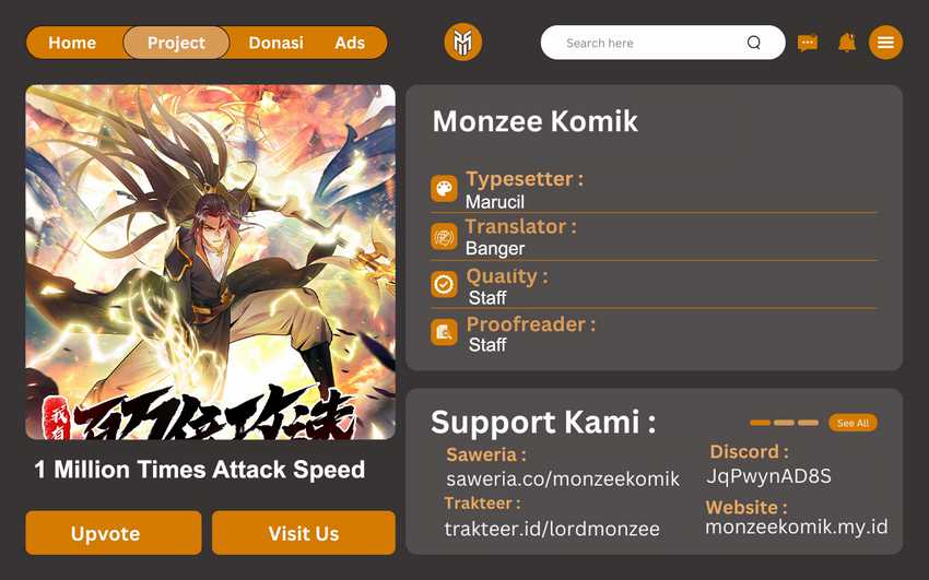 Baca Komik 1 Million Times Attack Speed Chapter 75 Gambar 1