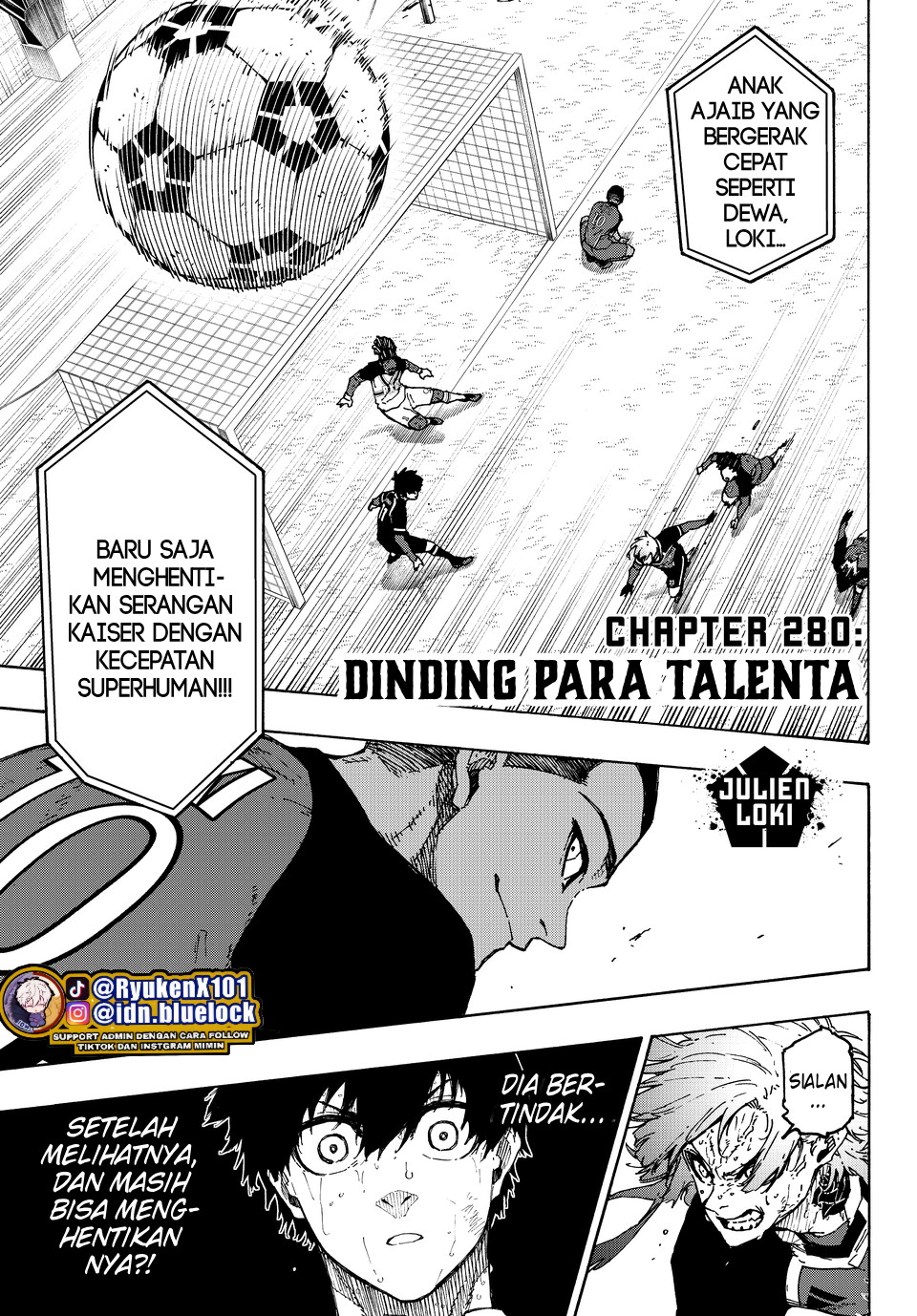 Baca Komik Blue Lock Chapter 280 Gambar 1