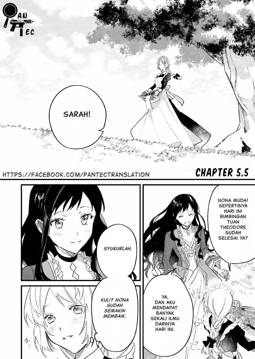 Baca Manga Gyakkou Shita Akuyaku Reijou wa, Naze ka Maryoku wo Ushinattanode Shinsou no Reijou ni Narimasu Chapter 05.5 Gambar 2
