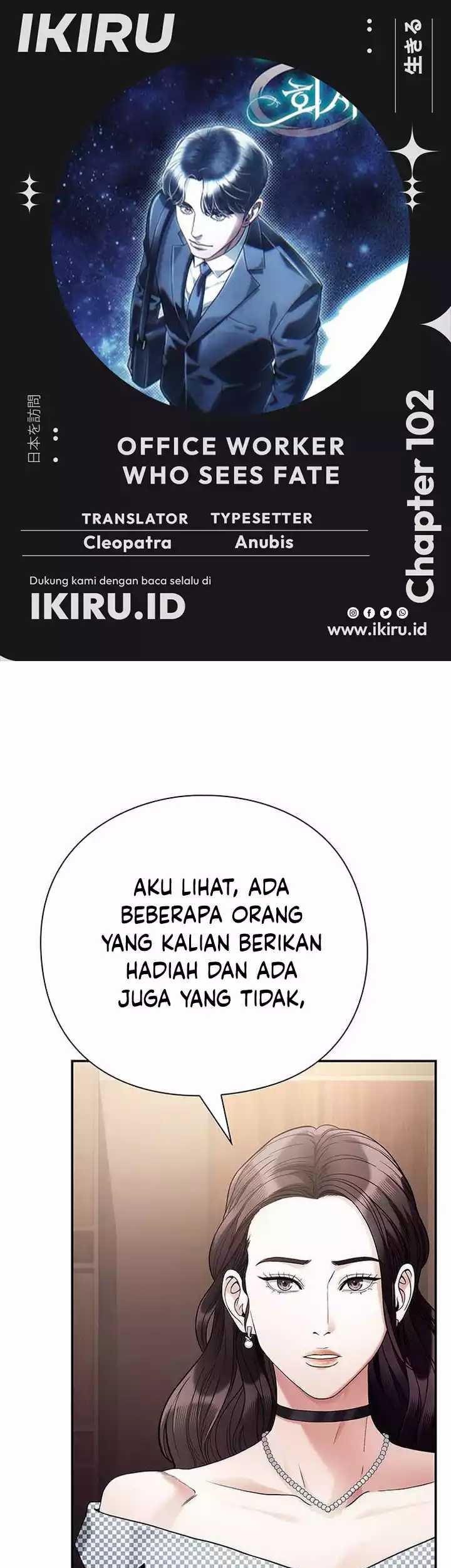 Baca Komik Office Worker Who Sees Fate Chapter 102 Gambar 1