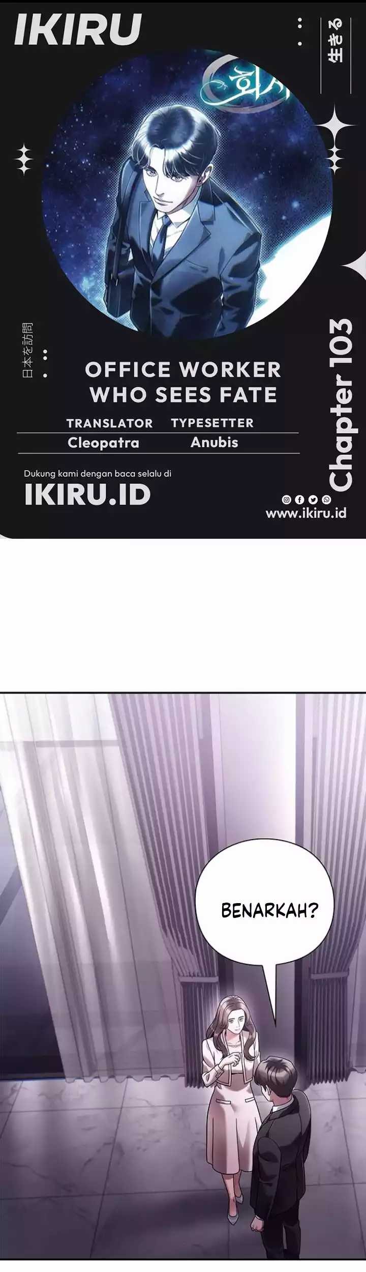 Baca Komik Office Worker Who Sees Fate Chapter 103 Gambar 1