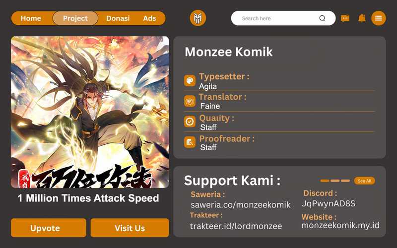 Baca Komik 1 Million Times Attack Speed Chapter 83 Gambar 1