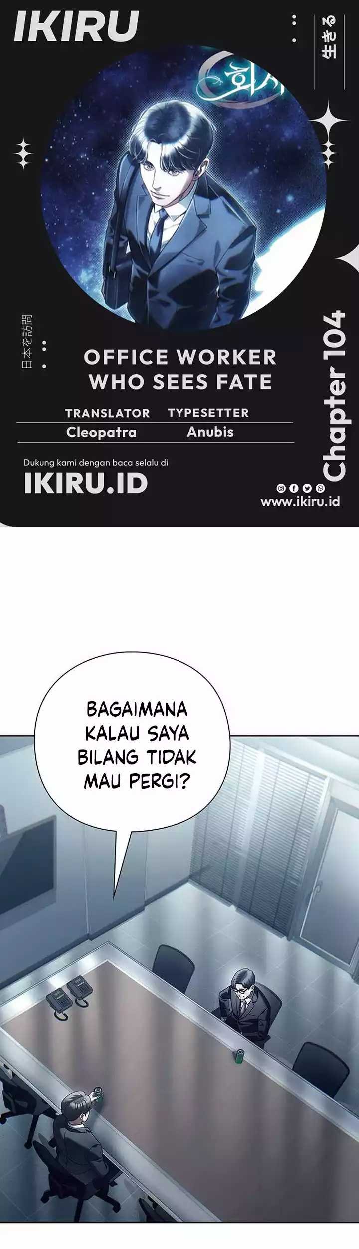Baca Komik Office Worker Who Sees Fate Chapter 104 Gambar 1