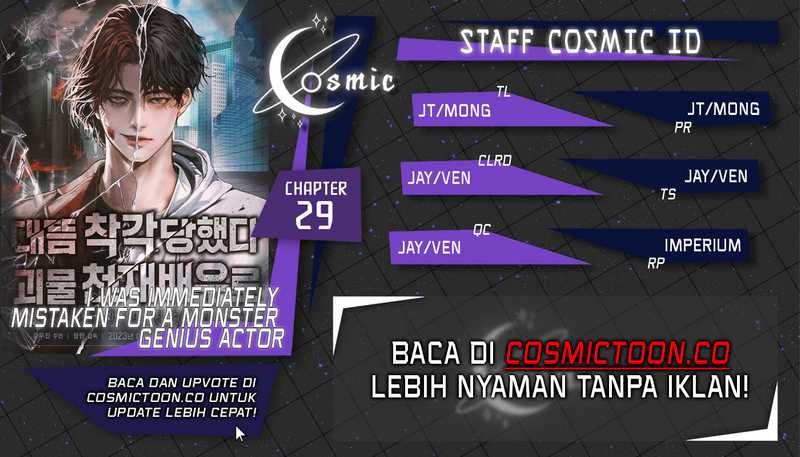 Baca Komik I Was Immediately Mistaken for a Monster Genius Actor Chapter 29 Gambar 1