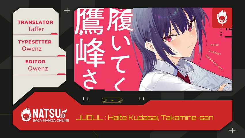 Baca Komik Haite Kudasai Takamine-san Chapter 61 Gambar 1