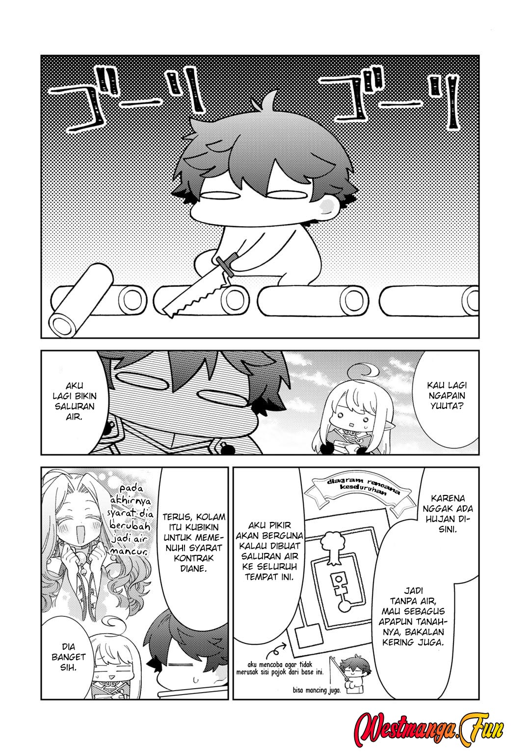 Seirei-tachi no Rakuen to Risou no Isekai Seikatsu Chapter 69 Gambar 8