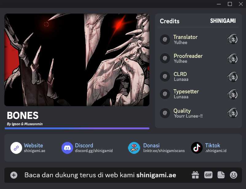 Baca Komik Bones Chapter 13 Gambar 1