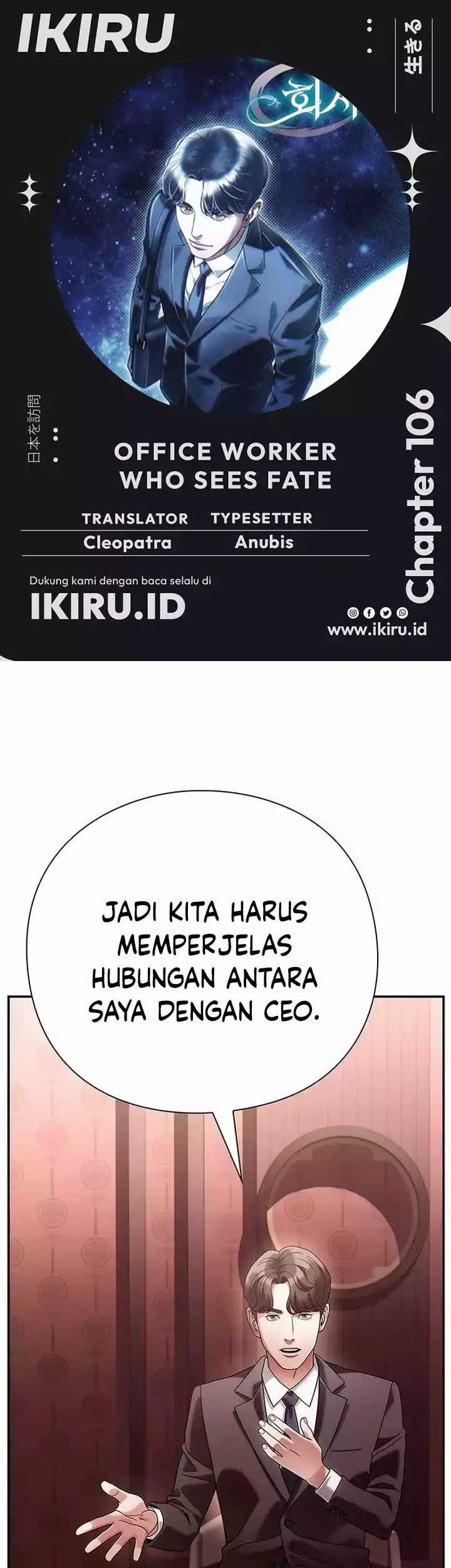 Baca Komik Office Worker Who Sees Fate Chapter 106 Gambar 1