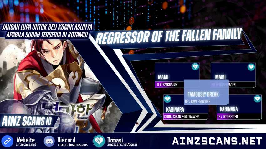 Baca Komik Regressor Of The Fallen Family Chapter 59 Gambar 1