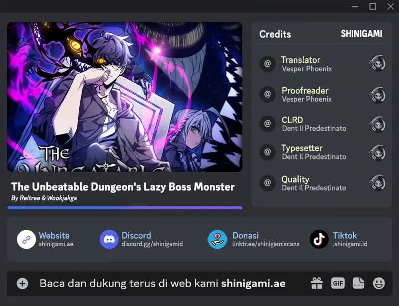 Baca Komik The Unbeatable Dungeon’s Lazy Boss Chapter 69 Gambar 1