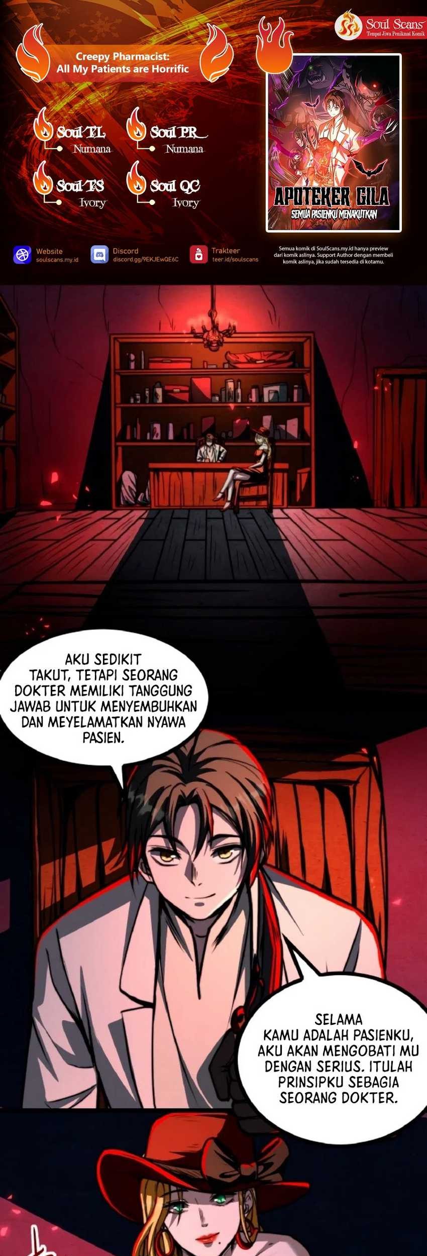 Baca Komik Creepy Pharmacist: All My Patients Are Horrific Chapter 41 Gambar 1