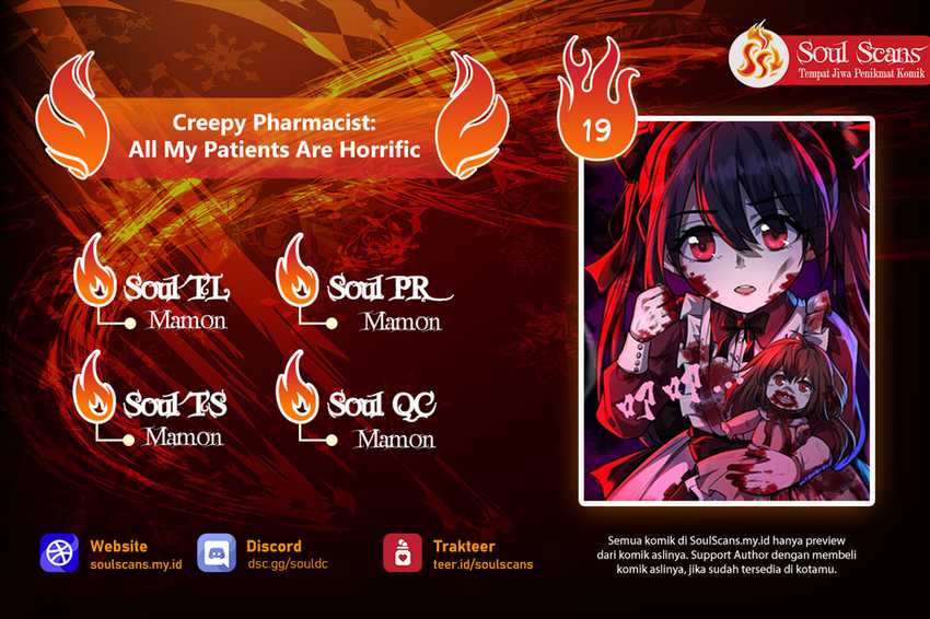 Baca Komik Creepy Pharmacist: All My Patients Are Horrific Chapter 19 Gambar 1