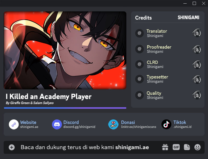 Baca Komik I Killed An Academy Player Chapter 65 Gambar 1