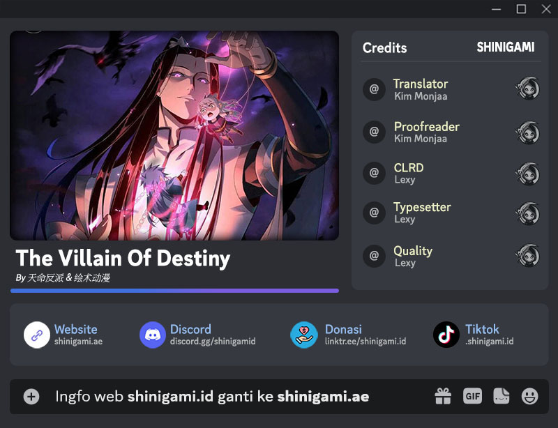 Baca Komik The Villain Of Destiny Chapter 214 Gambar 1