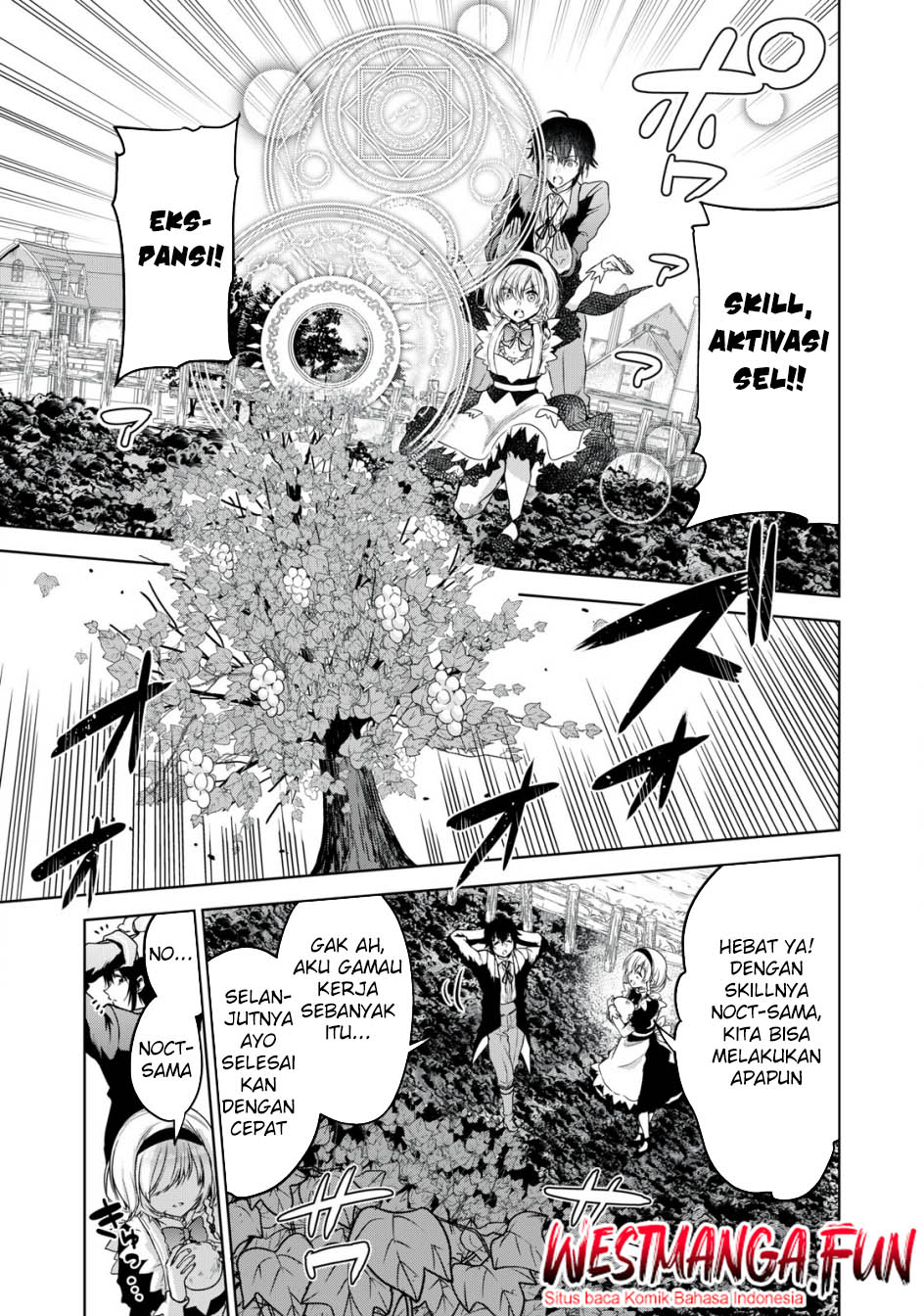 Tensei Kizoku no Bannou Kaitaku Kara ~”Kakudai & Shukushou” Sukiru o Tsukatte Itara Saikyou Ryouchi ni Narimashita~ Chapter 07 Gambar 26