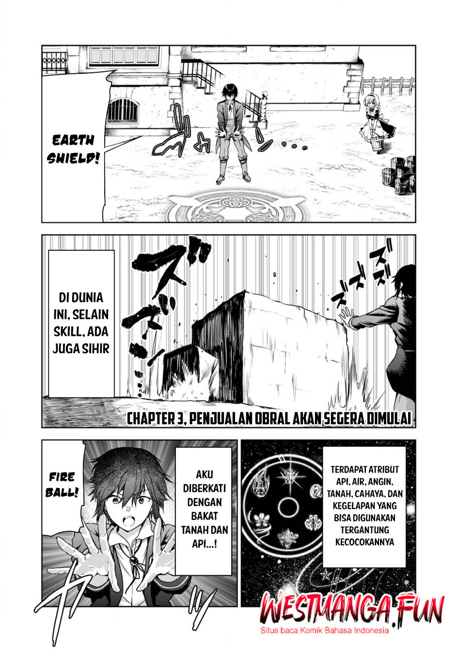 Baca Manga Tensei Kizoku no Bannou Kaitaku Kara ~”Kakudai & Shukushou” Sukiru o Tsukatte Itara Saikyou Ryouchi ni Narimashita~ Chapter 03 Gambar 2