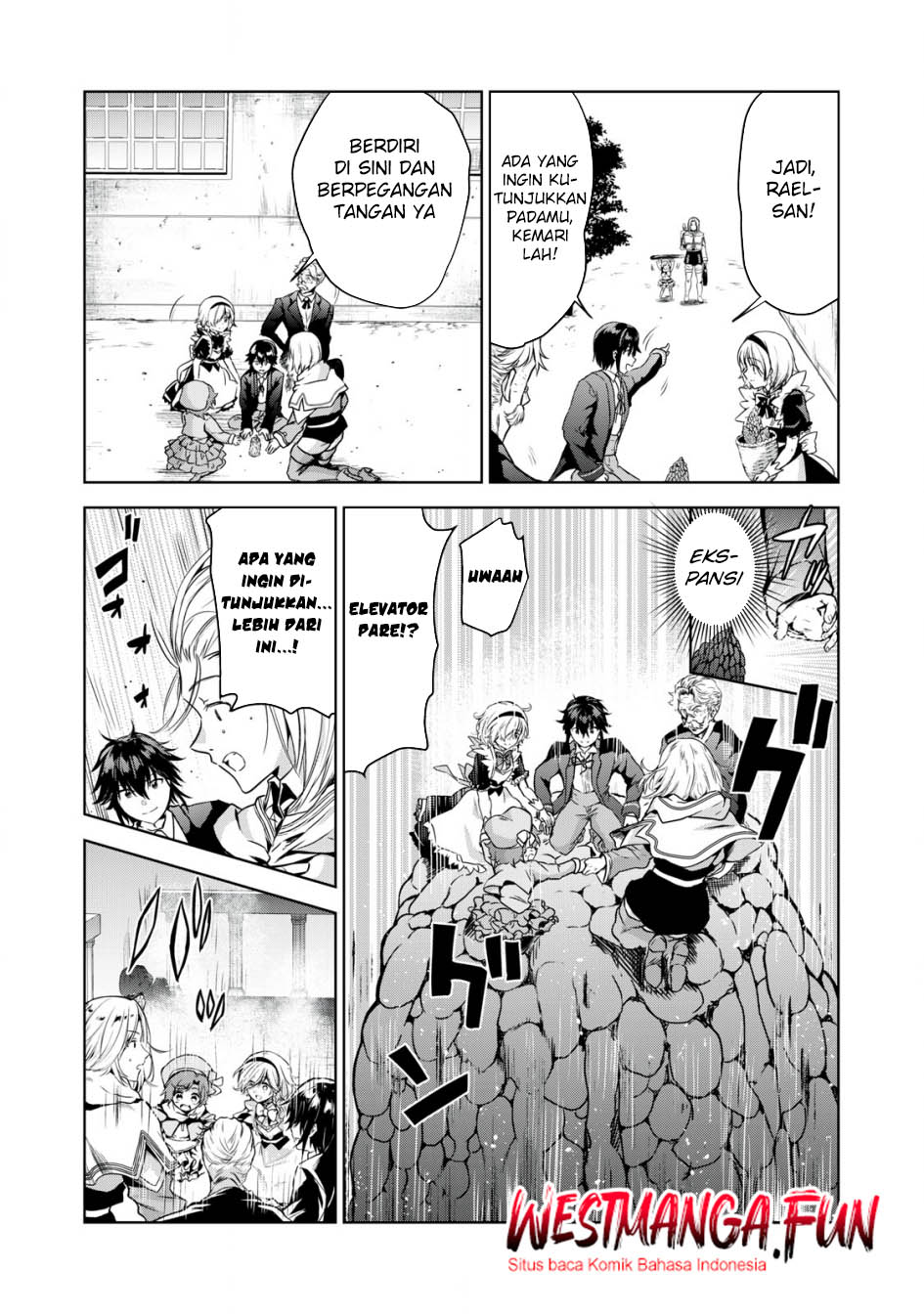 Tensei Kizoku no Bannou Kaitaku Kara ~”Kakudai & Shukushou” Sukiru o Tsukatte Itara Saikyou Ryouchi ni Narimashita~ Chapter 03 Gambar 35
