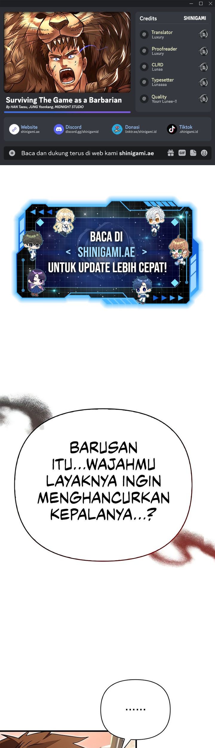 Komik Survive as a Barbarian in the Game Chapter 87 gambar nomor 1