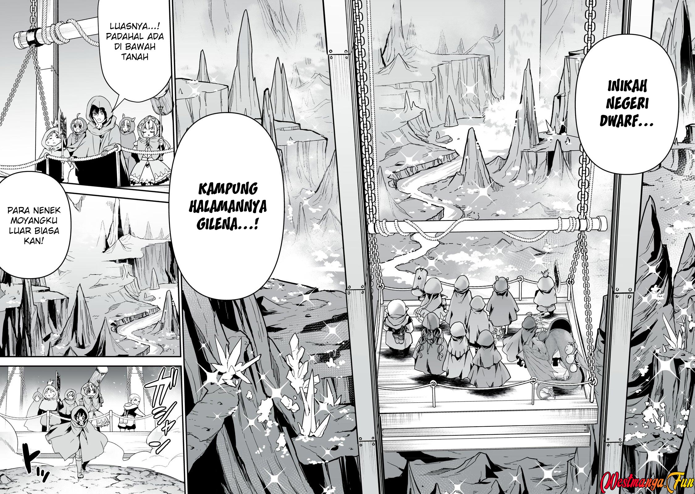 Tensei Kizoku no Bannou Kaitaku Kara ~”Kakudai & Shukushou” Sukiru o Tsukatte Itara Saikyou Ryouchi ni Narimashita~ Chapter 39 Gambar 21