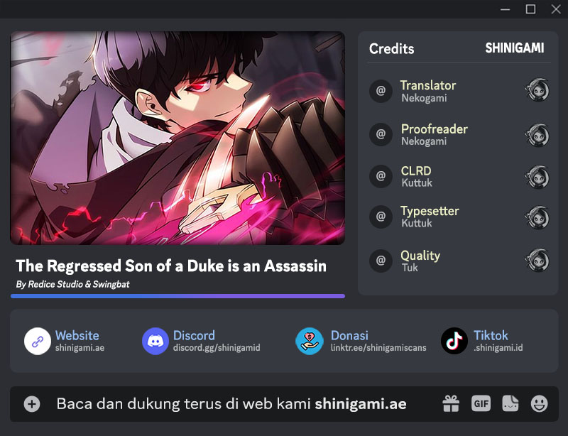 Baca Komik The Regressed Son Of A Duke Is An Assassin Chapter 57 Gambar 1