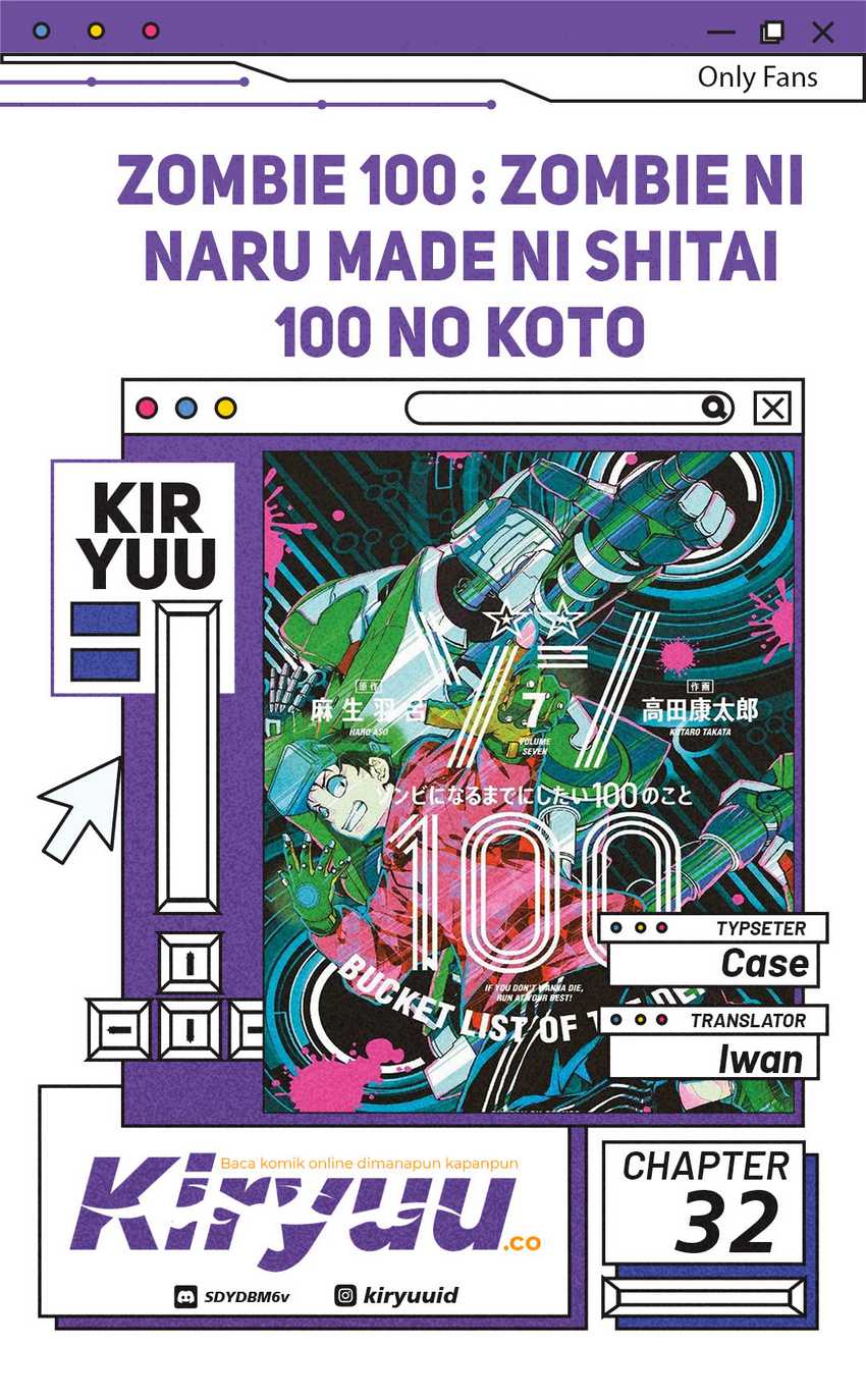 Baca Komik Zombie 100 ~Zombie ni Naru Made ni Shitai 100 no Koto~ Chapter 32 Gambar 1