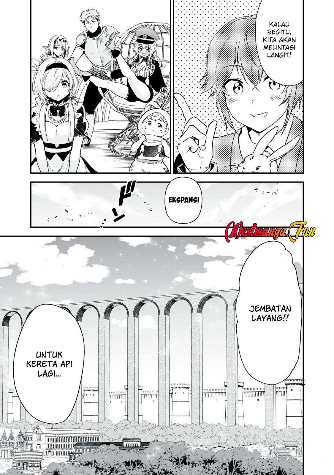 Tensei Kizoku no Bannou Kaitaku Kara ~”Kakudai & Shukushou” Sukiru o Tsukatte Itara Saikyou Ryouchi ni Narimashita~ Chapter 45 Gambar 28