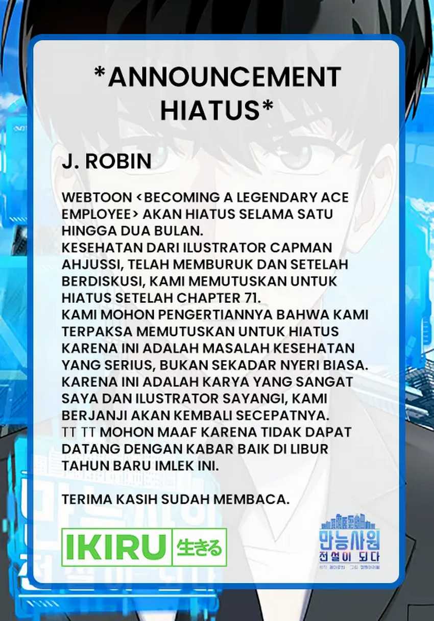 Becoming a Legendary Ace Employee Chapter 71 Gambar 69