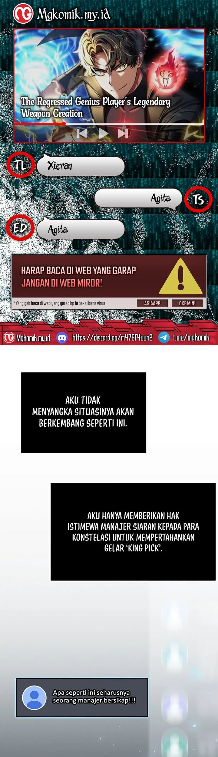 Baca Komik The Regressed Genius Player’s Legendary Weapon Creation Chapter 22 Gambar 1