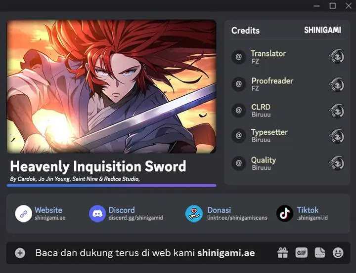 Baca Komik Heavenly Inquisition Sword Chapter 109 Gambar 1