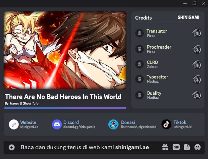 Baca Komik There Are No Bad Heroes In This World Chapter 21 Gambar 1