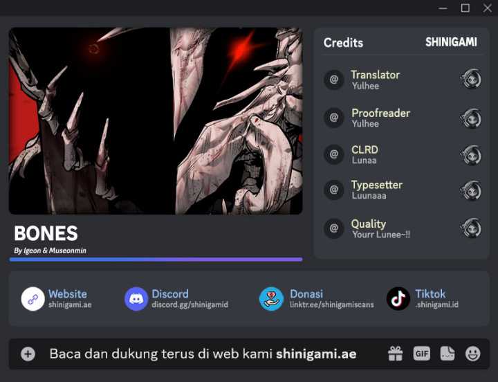Baca Komik Bones Chapter 25 Gambar 1