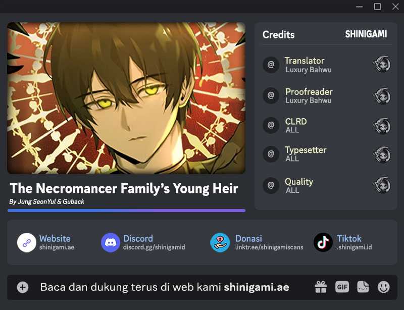 Baca Komik The Necromancer Family’s Young Heir Chapter 14 Gambar 1