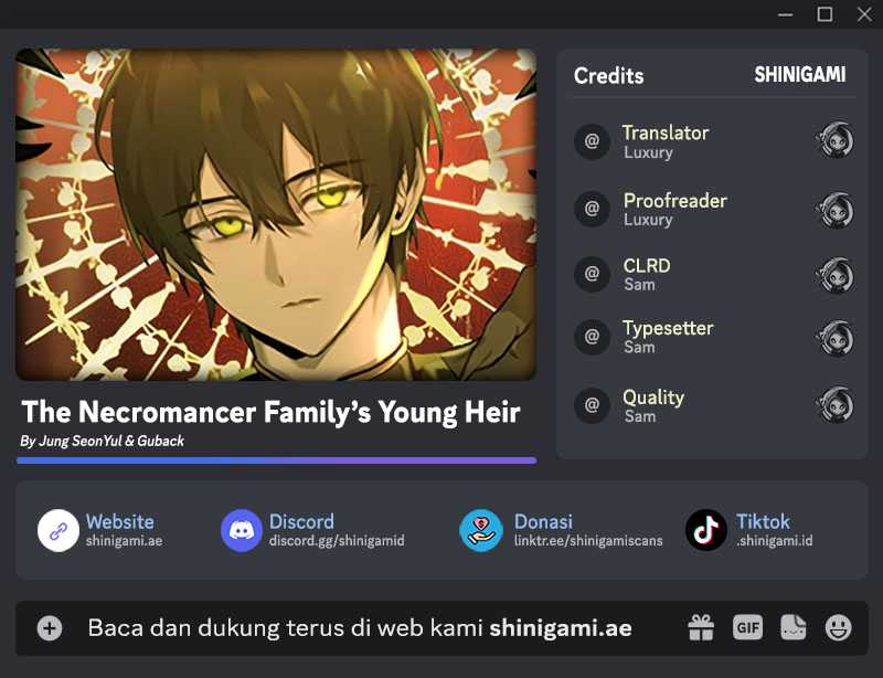 Baca Komik The Necromancer Family’s Young Heir Chapter 08 Gambar 1