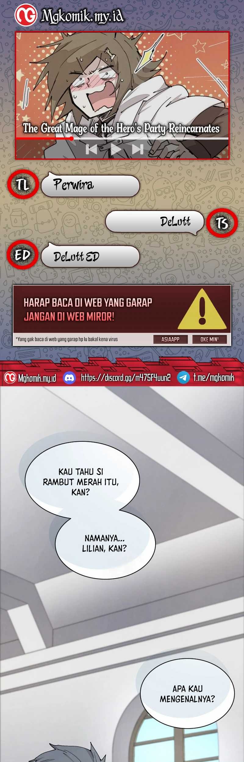 Baca Komik The Rebirth of the Hero’s Party’s Archmage Chapter 49 Gambar 1