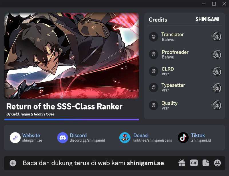 Baca Komik Return of the SSS-Class Ranker Chapter 147 Gambar 1
